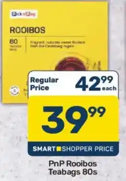 Pick n Pay PnP Rooibos Teabags 80s offer