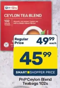 Pick n Pay PnP Ceylon Blend Teabags offer