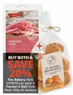 Checkers The Bakery Rolls & Farmer's Deli Cold Meat offer