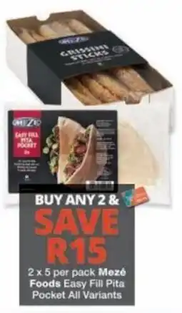 Checkers Mezé Foods Easy Fill Pita Pocket offer