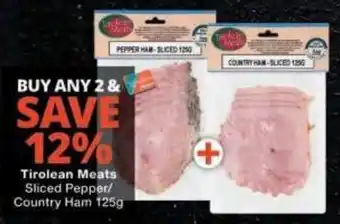 Tirolean Meats Sliced Pepper/Country Ham