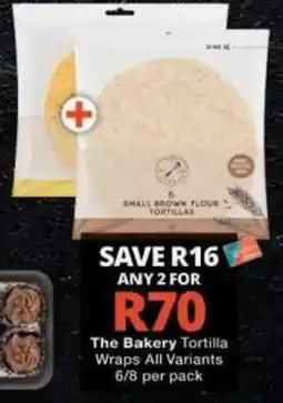 Checkers The Bakery Tortilla Wraps offer