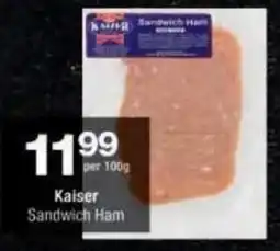 Checkers Kaiser Sandwich Ham offer