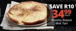 Checkers Freshly Baked Milk Tart offer
