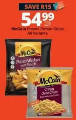 Checkers McCain Frozen Potato Chips offer