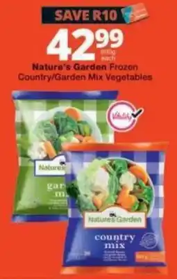 Checkers Nature's Garden Frozen Country/Garden Mix Vegetables offer