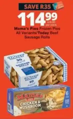 Checkers Mama's Pies Frozen Pies offer