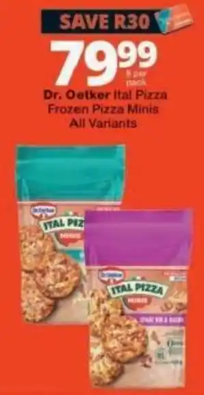 Dr. Oetker Ital Pizza Frozen Pizza Minis