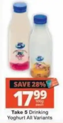 Checkers Take 5 Drinking Yoghurt offer