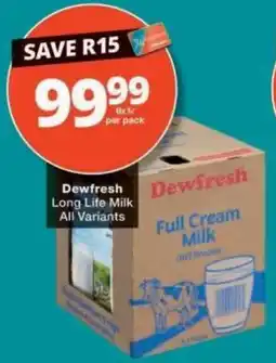 Checkers Dewfresh Long Life Milk offer