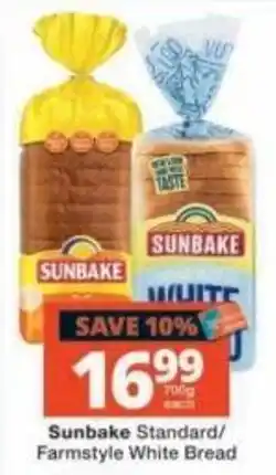 Checkers Sunbake Standard/Farmstyle White Bread offer