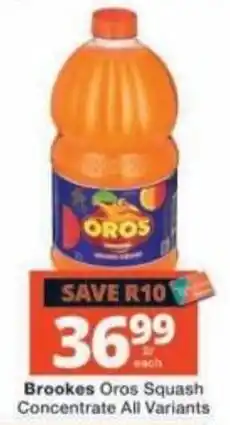 Checkers Brookes Oros Squash Concentrate offer