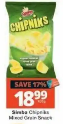 Checkers Simba Chipniks Mixed Grain Snack offer