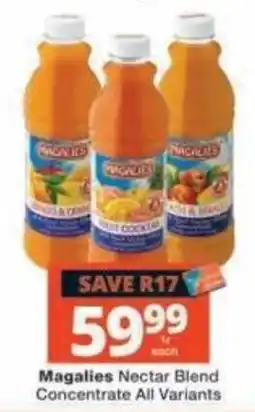 Checkers Magalies Nectar Blend Concentrate offer