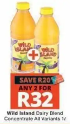 Checkers Wild Island Dairy Blend Concentrate offer