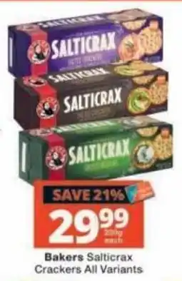 Checkers Bakers Salticrax Crackers offer