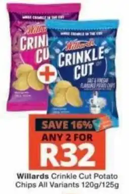 Checkers Willards Crinkle Cut Potato Chips offer