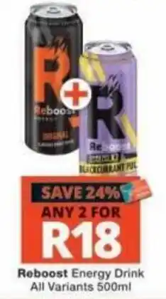 Checkers Reboost Energy Drink offer