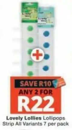 Checkers Lovely Lollies Lollipops offer