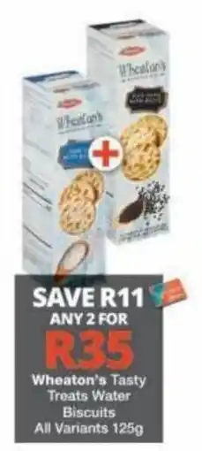 Checkers Wheaton's Tasty Treats Water Biscuits offer