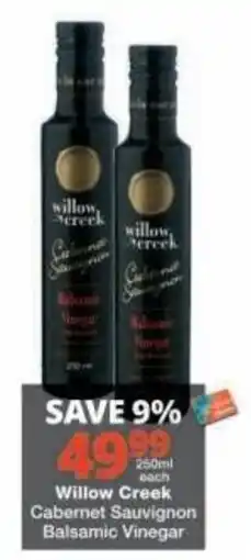 Checkers Willow Creek Cabernet Sauvignon Balsamic Vinegar offer