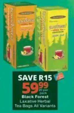 Checkers Black Forest Laxative Herbal Tea Bags offer