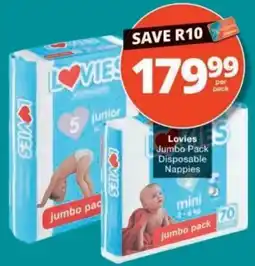 Checkers Lovies Disposable Nappies offer