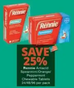 Checkers Rennie Antacid Chewable Tablets offer