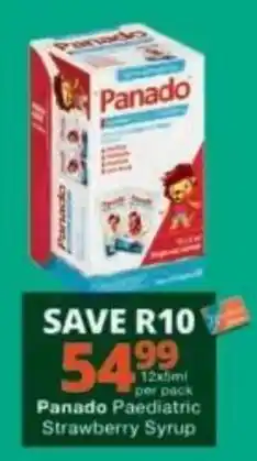 Checkers Panado Paediatric Strawberry Syrup offer