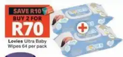 Checkers Lovies Ultra Baby Wipes offer