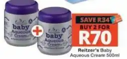 Checkers Reitzer's Baby Aqueous Cream offer
