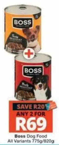 Checkers Boss Dog Food offer