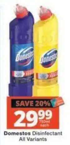 Checkers Domestos Disinfectant offer