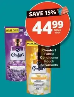 Checkers Comfort Fabric Conditioner Pouch offer