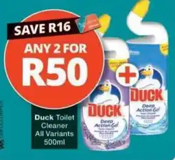 Checkers Duck Toilet Cleaner offer