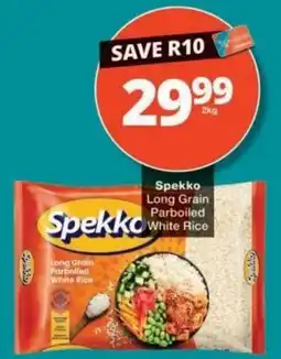 Checkers Spekko Long Grain Parboiled White Rice offer