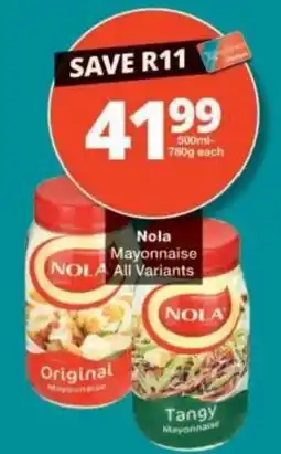 Checkers Nola Mayonnaise All Variants offer