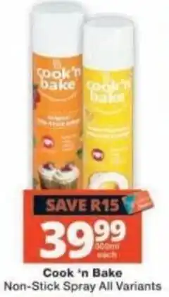 Checkers Cook 'n Bake Non-Stick Spray offer
