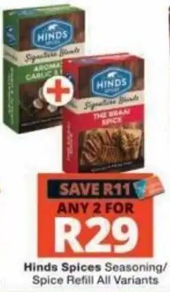 Checkers Hinds Spices Seasoning/Spice Refill offer