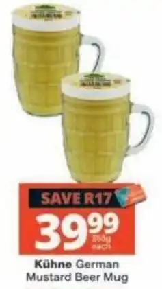 Checkers Kühne German Mustard Beer Mug offer