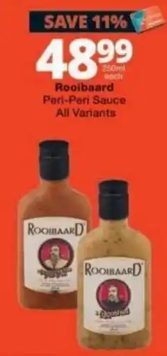 Checkers Rooibaard Peri-Peri Sauce offer
