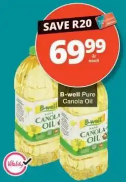 Checkers B-well Pure Canola Oil offer