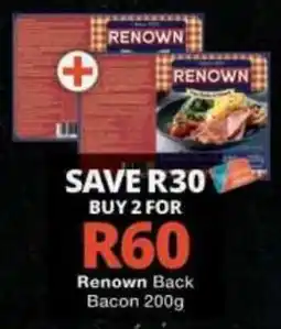 Checkers Renown Back Bacon offer