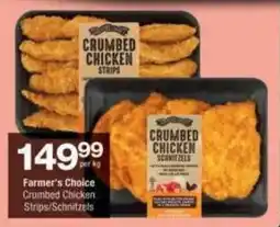 Checkers Farmer's Choice Crumbed Chicken Strips/Schnitzels offer