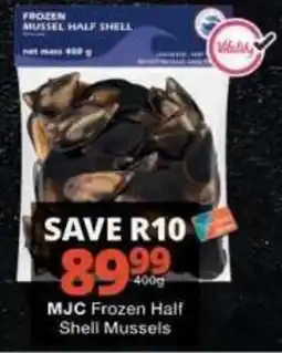Checkers MJC Frozen Half Shell Mussels offer