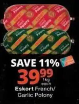 Checkers Eskort French/ Garlic Polony offer