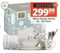 Checkers White Dinner Starter Kit offer