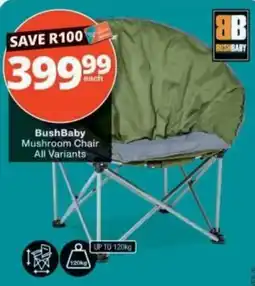 Checkers BushBaby Mushroom Chair offer