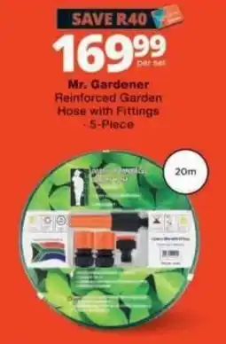 Checkers Mr. Gardener Reinforced Garden Hose with Fittings offer