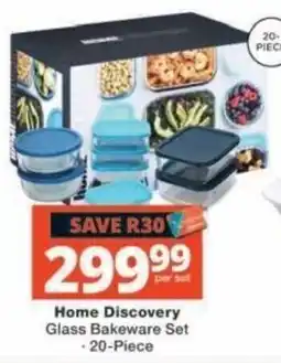Checkers Home Discovery Glass Bakeware Set offer